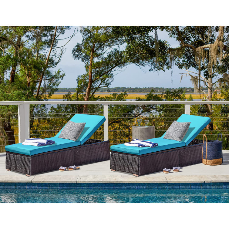 Chaise lounge cushions 2025 set of 2